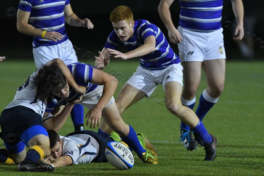 Wheaton Men\'s Rugby vs Mass Maritime.  Photo by Keith Nordstrom